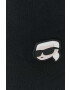 Karl Lagerfeld Спортен панталон в черно с апликация - Pepit.bg