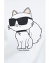 Karl Lagerfeld Суичър в бяло с апликация - Pepit.bg
