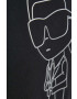Karl Lagerfeld Суичър в черно с апликация - Pepit.bg