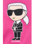 Karl Lagerfeld Суичър в черно с апликация - Pepit.bg