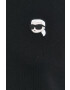 Karl Lagerfeld Суичър в черно с апликация - Pepit.bg