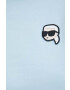 Karl Lagerfeld Суичър в синьо с апликация - Pepit.bg