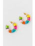 Kat Maconie Обици Candy Cane Stud Medium Hoop Earrings - Pepit.bg