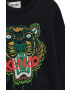 Kenzo kids Детски суичър в черно с принт - Pepit.bg