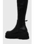 Kurt Geiger London Ботуши Otk Stretch London Otk Stretch в черно с платформа 9353500109 - Pepit.bg
