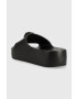 Kurt Geiger London Чехли Eagle Chunky Slide в черно с платформа 9787200999 - Pepit.bg