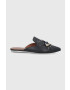 Kurt Geiger London Кожени чехли Olive Eye дамски в черно 4751800109 - Pepit.bg