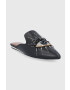 Kurt Geiger London Кожени чехли Olive Eye дамски в черно 4751800109 - Pepit.bg