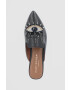 Kurt Geiger London Кожени чехли Olive Eye дамски в черно 4751800109 - Pepit.bg
