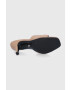Kurt Geiger London Кожени чехли Camel дамски в кафяво с ток стилето - Pepit.bg