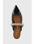 Kurt Geiger London Кожени чехли Princely в черно 1808900309 - Pepit.bg