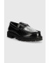 Kurt Geiger London Кожени мокасини Carnaby в черно с платформа 9422109109 - Pepit.bg