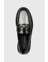 Kurt Geiger London Кожени мокасини Carnaby в черно с платформа 9422109109 - Pepit.bg