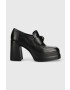 Kurt Geiger London Кожени обувки с дебел ток Stomp Heeled Loafer - Pepit.bg