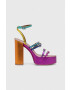 Kurt Geiger London Кожени сандали Pierra High Platform 9799369109 - Pepit.bg