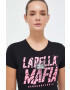 Labellamafia Тениска Hardcore Ladies в черно - Pepit.bg