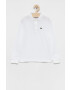 Lacoste Детска блуза с дълги ръкави в бяло с изчистен дизайн - Pepit.bg