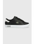 Lacoste Кожени маратонки POWERCOURT в черно 41SFA0048 - Pepit.bg