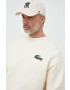Lacoste Памучен суичър в бежово с апликация - Pepit.bg