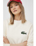 Lacoste Памучен суичър в бежово с апликация - Pepit.bg