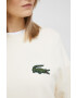 Lacoste Памучен суичър в бежово с апликация - Pepit.bg