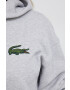 Lacoste Памучен суичър в сиво меланж на - Pepit.bg