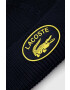 Lacoste Памучна шапка в тъмносиньо от памук - Pepit.bg