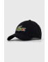 Lacoste Памучна шапка с козирка в черно с апликация - Pepit.bg