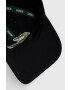 Lacoste Памучна шапка с козирка в черно с апликация - Pepit.bg