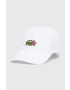 Lacoste Памучна шапка x Netflix в бяло с апликация - Pepit.bg