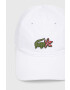 Lacoste Памучна шапка x Netflix в бяло с апликация - Pepit.bg