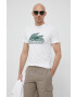 Lacoste Памучна тениска в бяло с принт - Pepit.bg