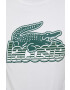 Lacoste Памучна тениска в бяло с принт - Pepit.bg