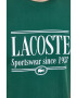 Lacoste Памучна тениска в зелено с принт - Pepit.bg