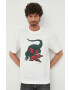 Lacoste Памучна тениска x Netflix в бяло с десен - Pepit.bg