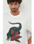 Lacoste Памучна тениска x Netflix в бяло с десен - Pepit.bg