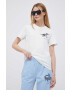 Lacoste Памучна тениска x Netflix в бяло - Pepit.bg