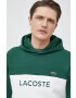 Lacoste Суичър в зелено с качулка с десен - Pepit.bg