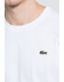 Lacoste Тениска в бяло с изчистен дизайн - Pepit.bg