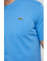 Lacoste Тениска в синьо с изчистен дизайн - Pepit.bg