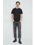 Lacoste Тениска в черно с апликация - Pepit.bg