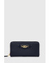 Lauren Ralph Lauren Кожен портфейл дамски в тъмносиньо - Pepit.bg