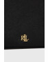 Lauren Ralph Lauren Кожена чанта в черно - Pepit.bg