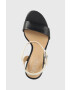 Lauren Ralph Lauren Кожени сандали Gwen в тъмносиньо 802836571002 - Pepit.bg