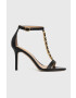 Lauren Ralph Lauren Кожени сандали KATE в черно 802884093001 - Pepit.bg