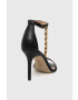 Lauren Ralph Lauren Кожени сандали KATE в черно 802884093001 - Pepit.bg