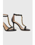 Lauren Ralph Lauren Кожени сандали KATE в черно 802884093001 - Pepit.bg
