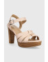 Lauren Ralph Lauren Кожени сандали Soffia в розово 802914494002 - Pepit.bg