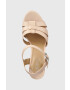 Lauren Ralph Lauren Кожени сандали Soffia в розово 802914494002 - Pepit.bg