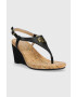 Lauren Ralph Lauren Сандали 802898612001 в черно със скосена платформа - Pepit.bg